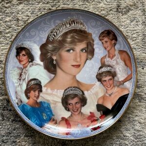 The Danbury Mint Royal Worcester Diana Princess of Wales Collectors Plate
